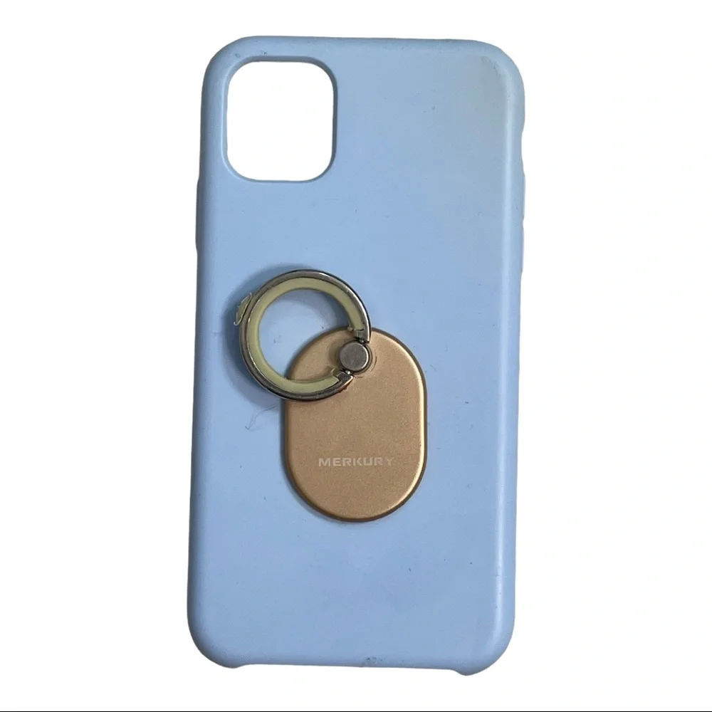 CYLO Pale Blue iPhoneXR Silicone Case & Ring Stand
